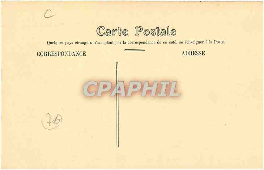 CPA LE HAVRE La Bourse — Rückseite