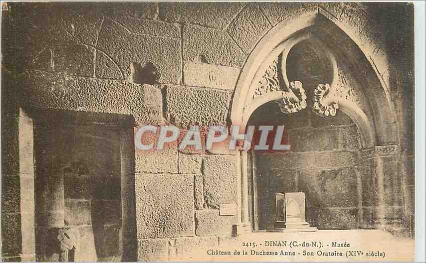 Château de la Duchesse Anne - Son Oratoire (XIVe siècle) — Dinan (C.-du-N.)