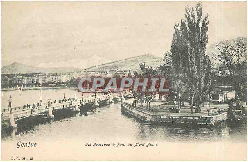 CPA Genève Pont du Mont-Blanc 