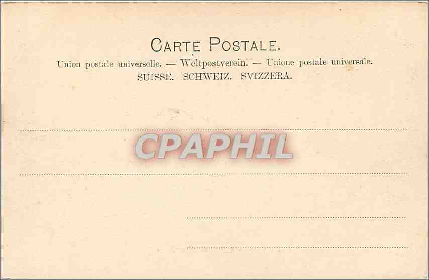 CPA Genève Pont du Mont-Blanc  — Verso