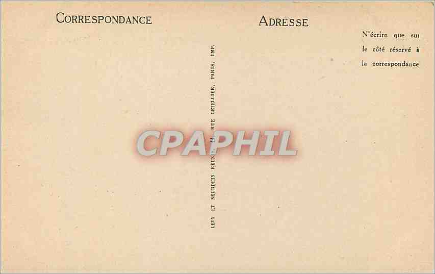 CPA Geneve_Place des Alpes et le Mont-Blanc — Verso
