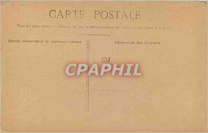 CPA PARIS GARE DU NORD — Rückseite
