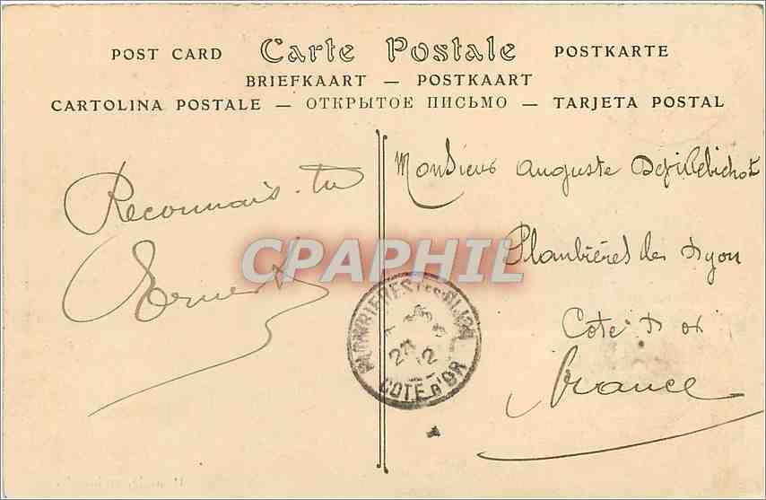 CPA BAUME LES MESSIEURS — Rückseite