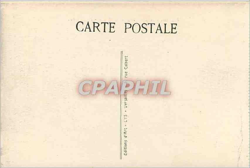  CPA VERSAILLES Façade du Palais — Verso