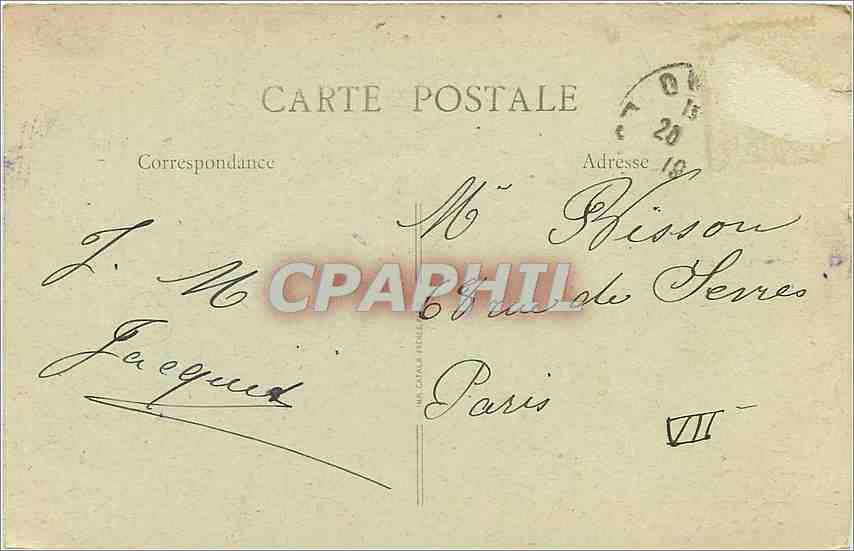 CPA Amboise - Le Chateau — Rückseite