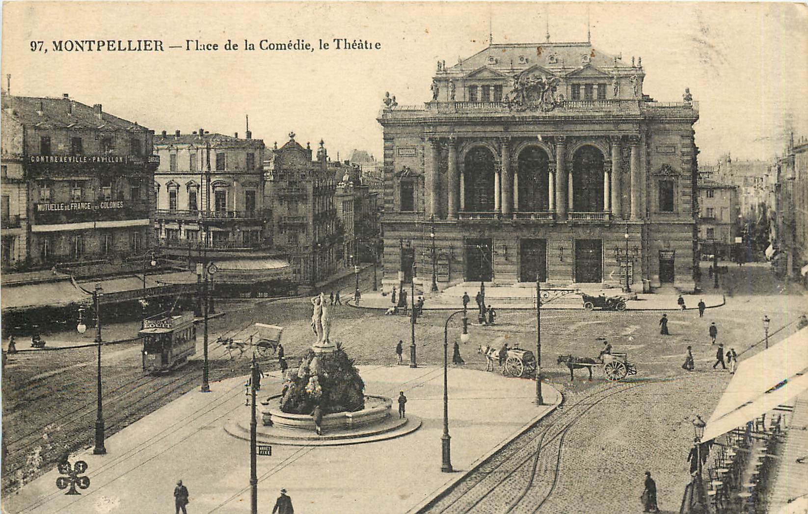 CPA MONTPELLIER Place de la Comedie