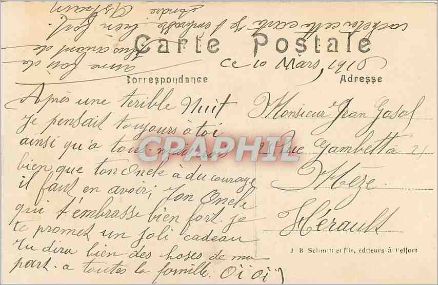 CPA Haute-Alsace - THANN sur la riviere la Thur — Rückseite