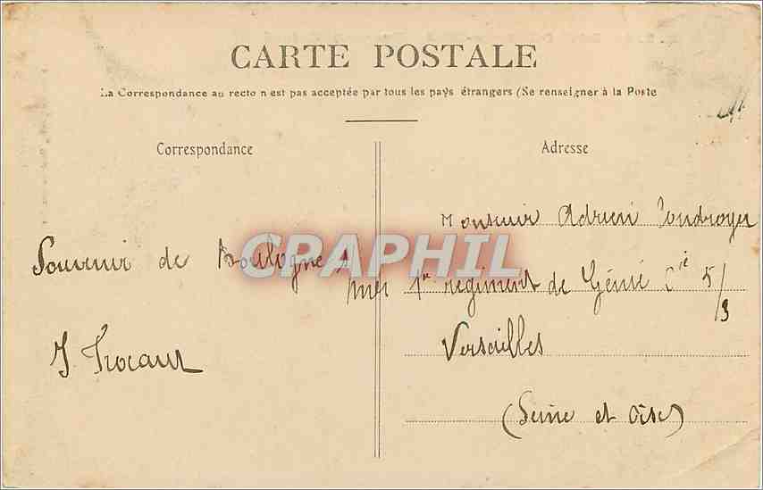Boulogne-sur-Mer — A background wave — Stevenard, publisher Boulogne-sur-Mer — Back