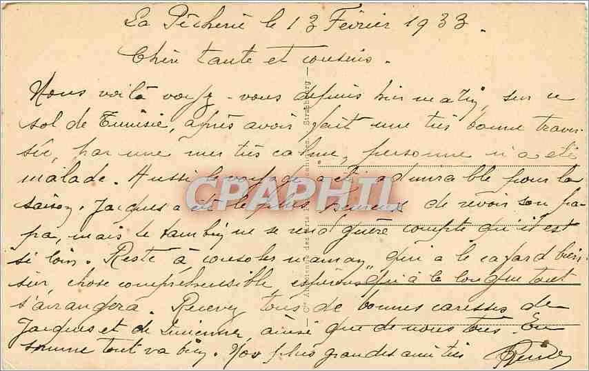 CPA TUNIS - Le Bardo - La Cour du Palais — Rückseite