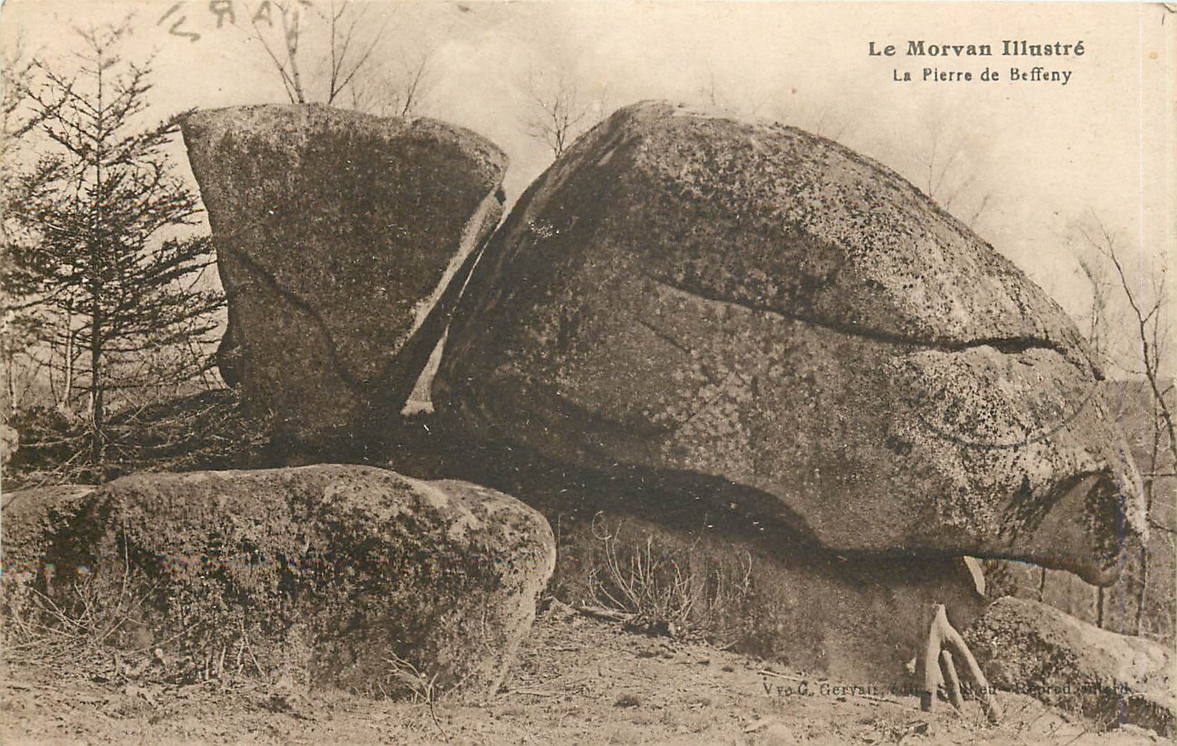 CPA Le Morvan Illustre La Pierre de Beffeny