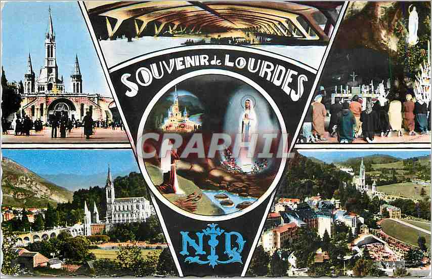 CPA LOURDES La Basilique