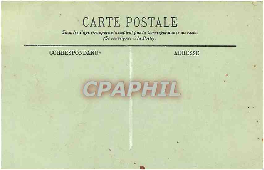 CPA LOURDES La Basilique — Verso