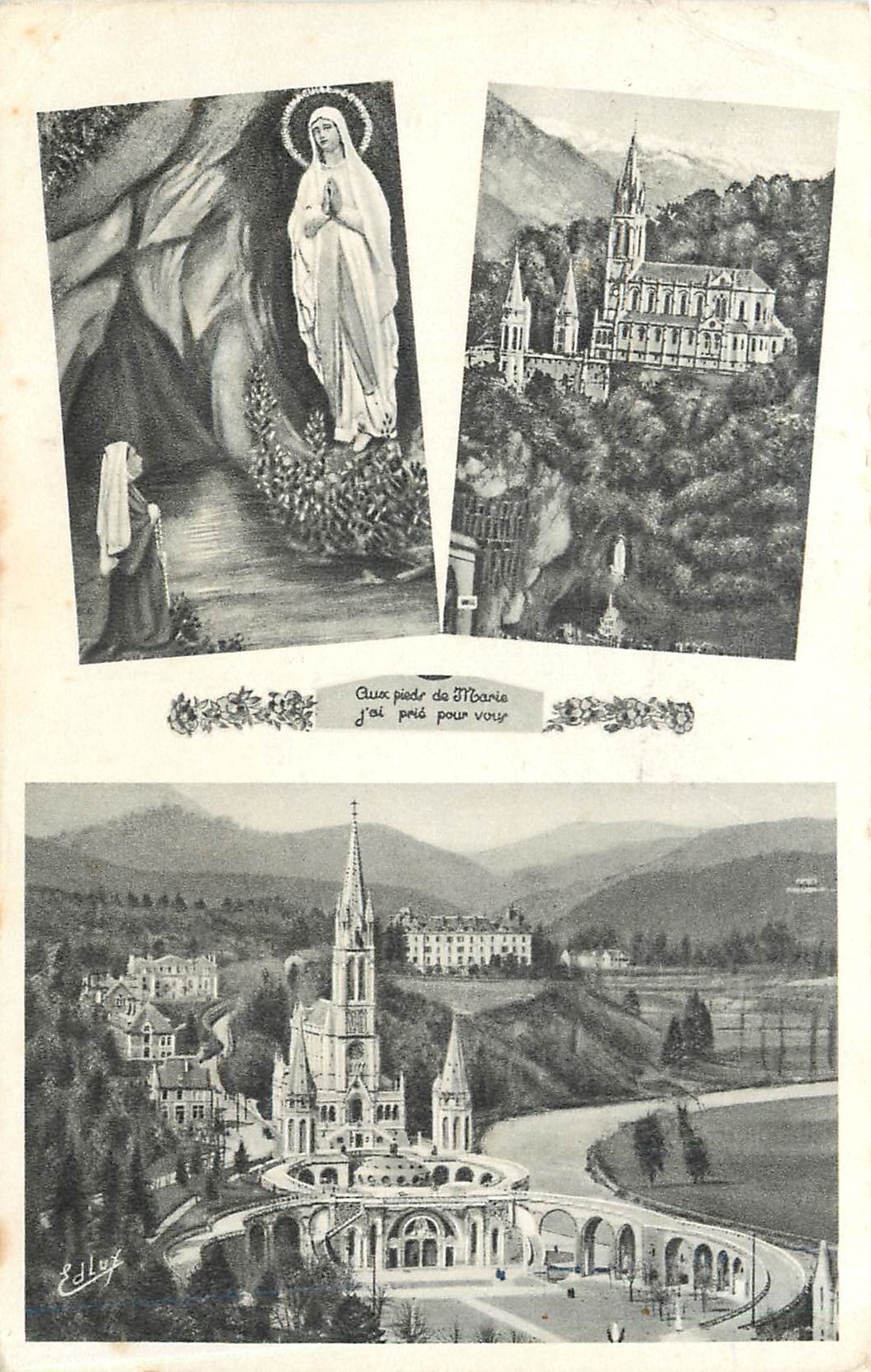 CPA LOURDES La Basilique