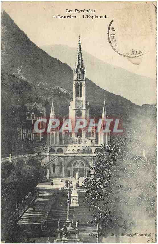 CPA LOURDES La Basilique