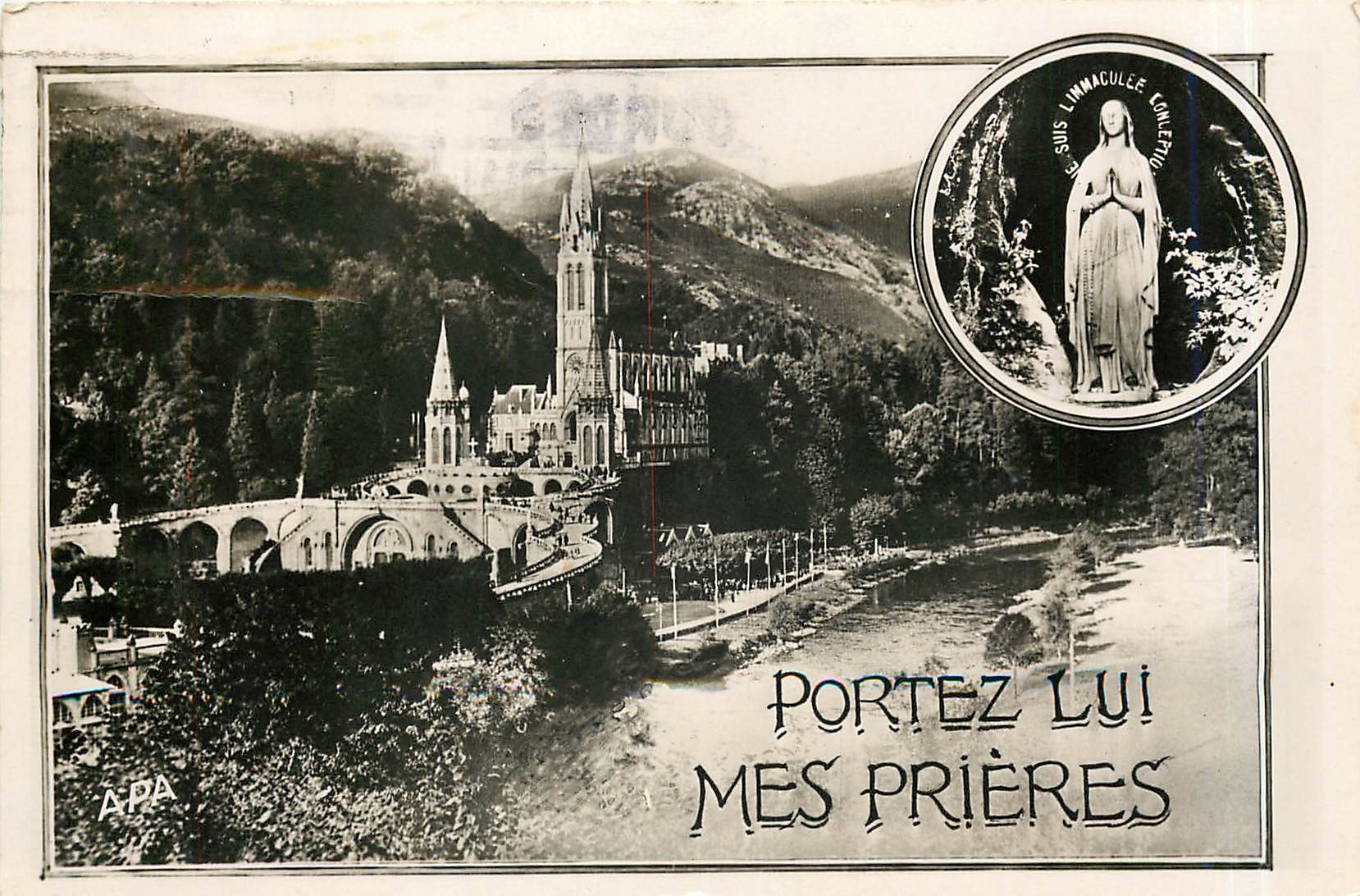 CPA LOURDES La Basilique
