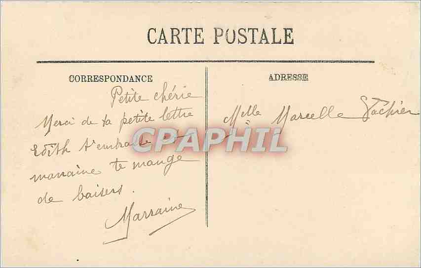 CPA AMIENS La Cathedrale L'ange pleureur — Rückseite