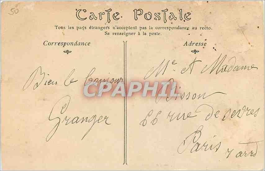 CPA Vichy La Source Chomel — Rückseite