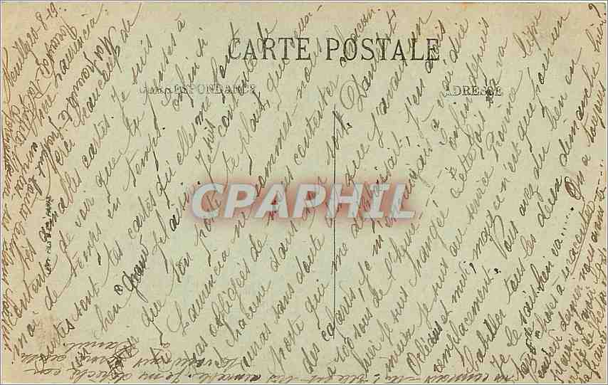 CPA PARIS Place et l'Eglise de la Trinite — Verso