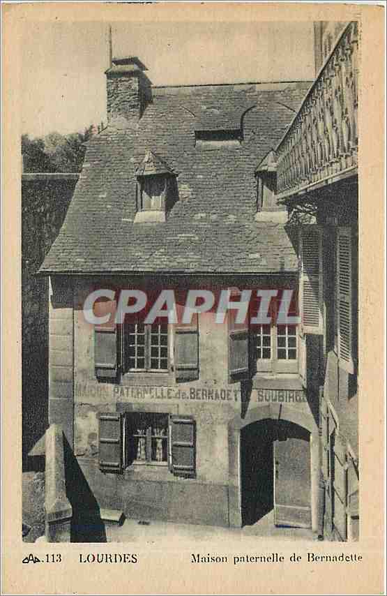CPA LOURDES Maison Paternelle de Bernadette