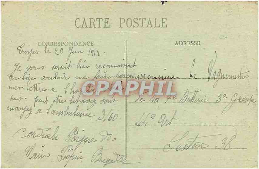 CPA TROYES - Rive gauche du Canal de la Haute-Seine — Back