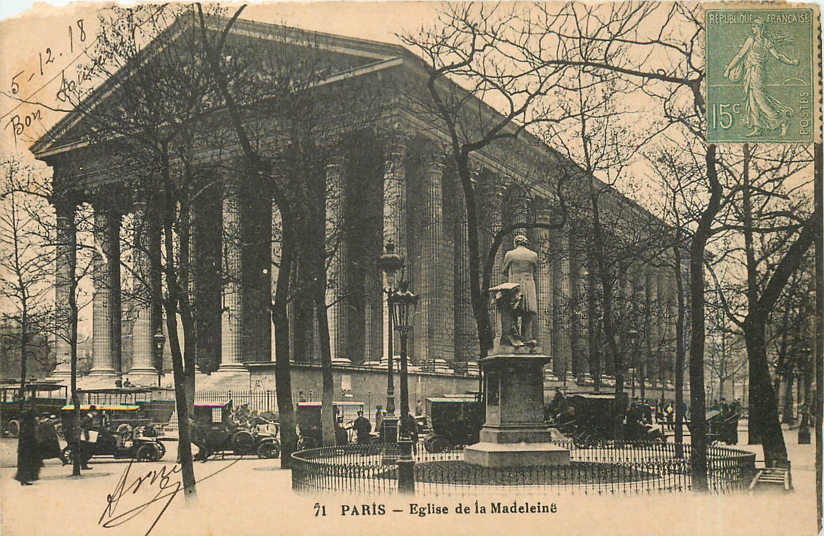 CPA PARIS Eglise de la Madeleine