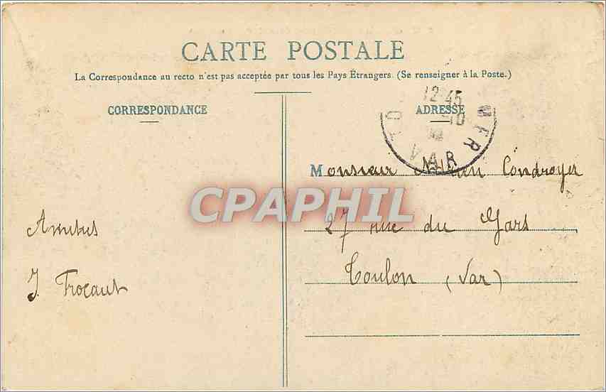 CPA BOULOGNE -SUR-MER - Les Jetees — Rückseite