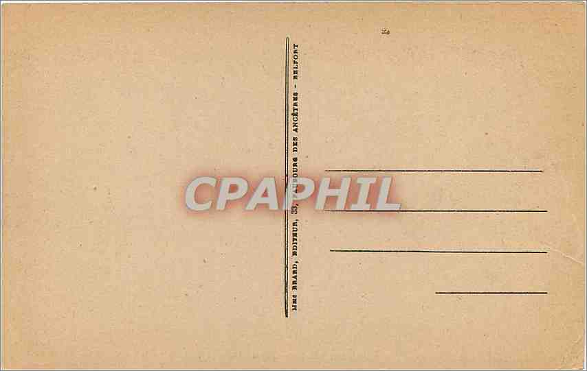 CPA BELFORT Le Lion — Verso