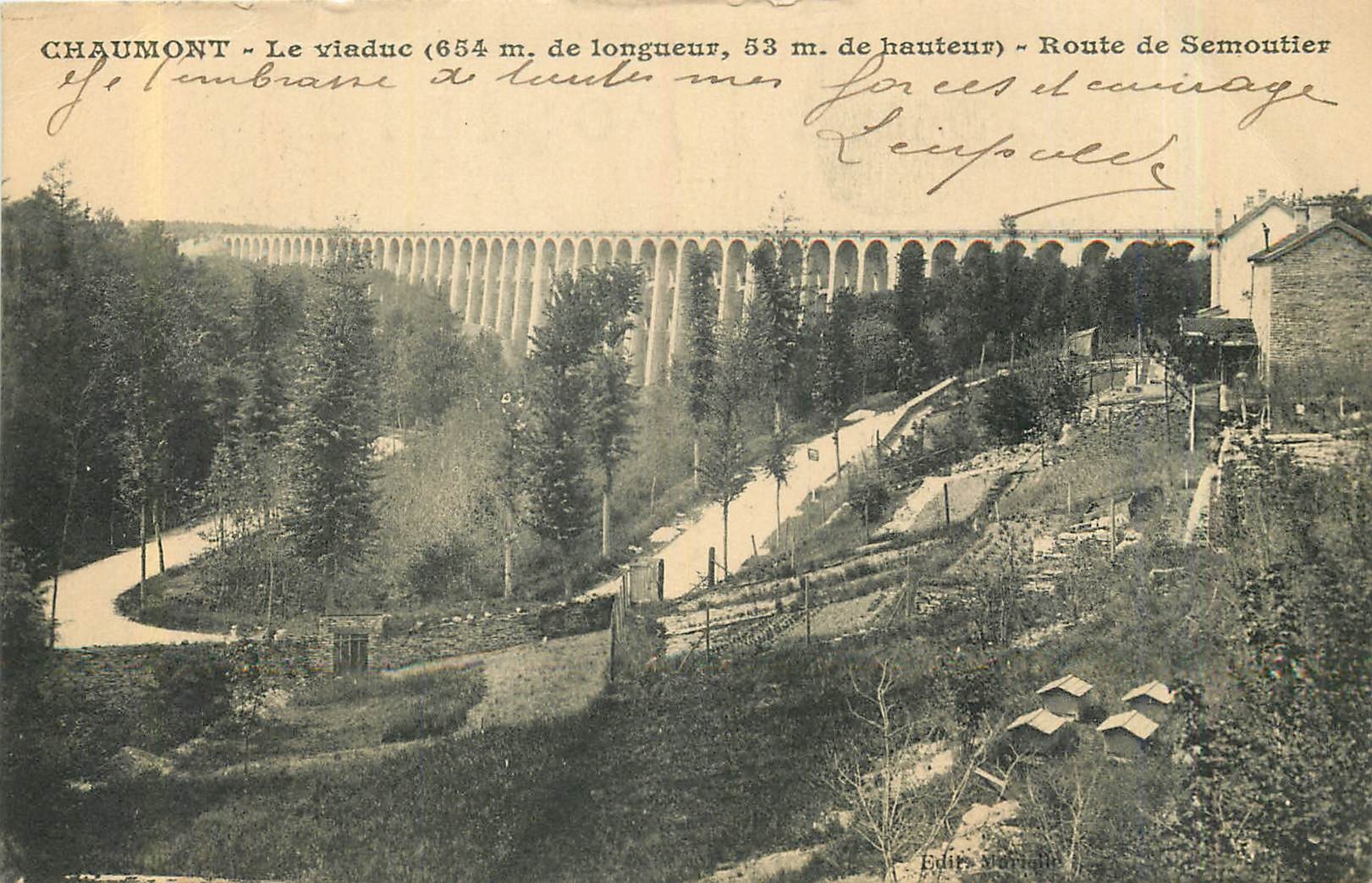 CPA CHAUMONT Le Viaduc Route de Semoutier