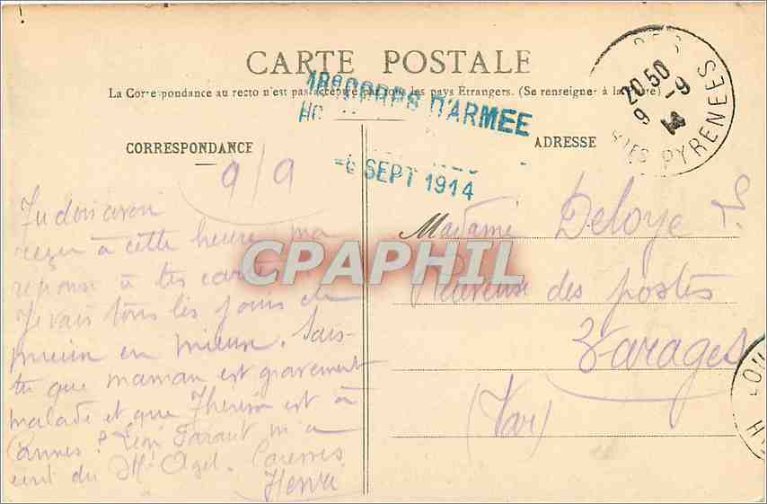 Cauterets - Le Casino et l'Esplanade des Enfants - BR - 906 — Rückseite