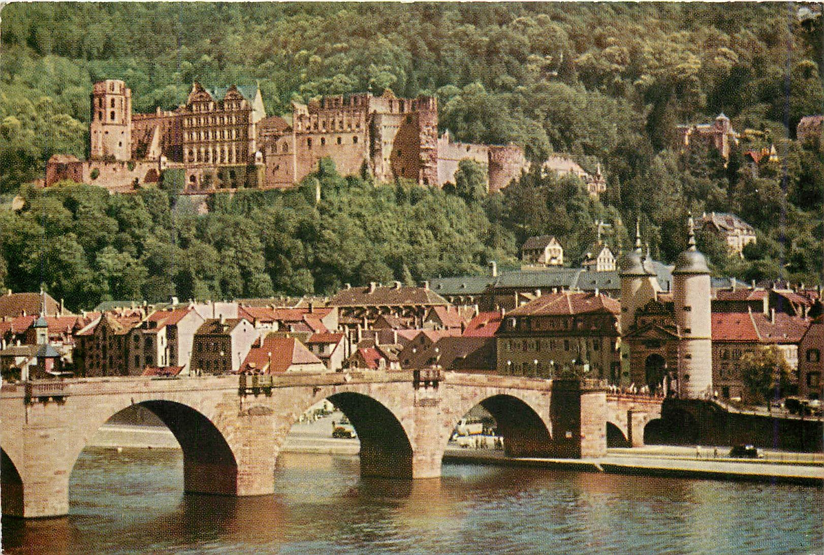 CPA HEIDEBERG Château et Ancien Pont de Neckar