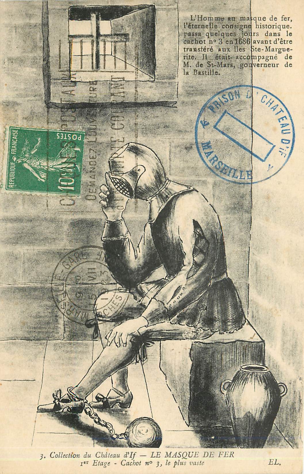 CPA Collection du Château d'If - LE MASQUE DE FER