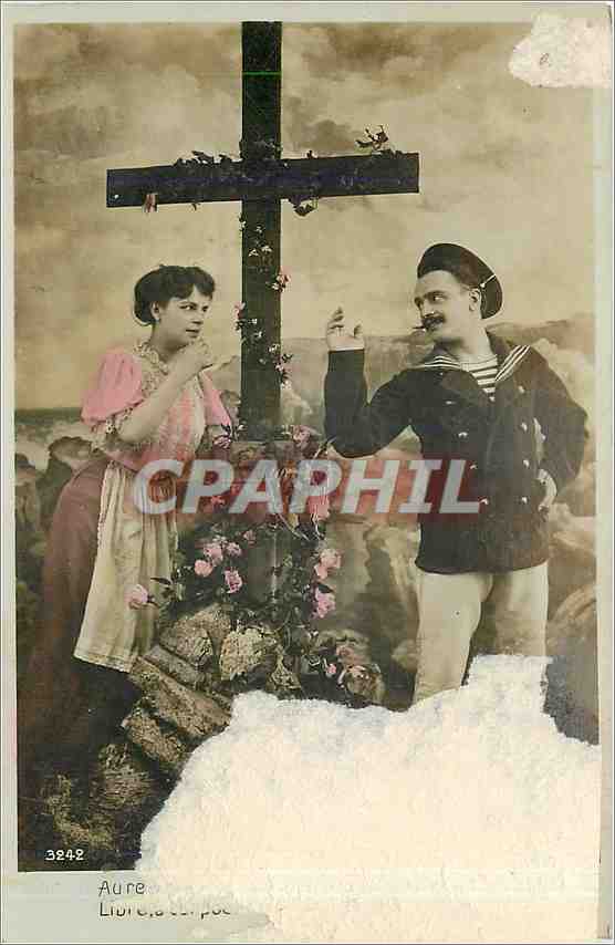 CPA Fantaisie Femme Marin