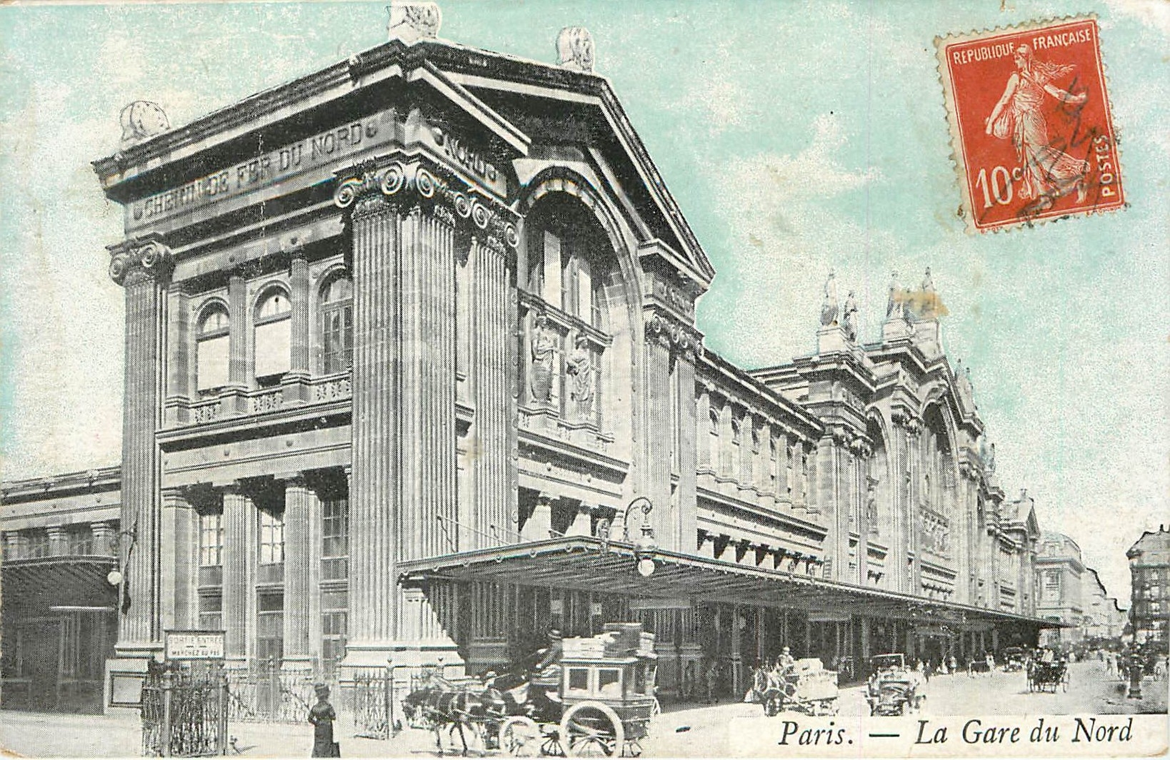 CPA PARIS - La Gare du Nord