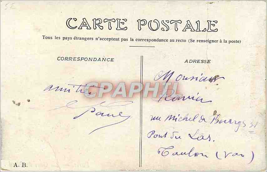 CPA PARIS - La Gare du Nord — Rückseite