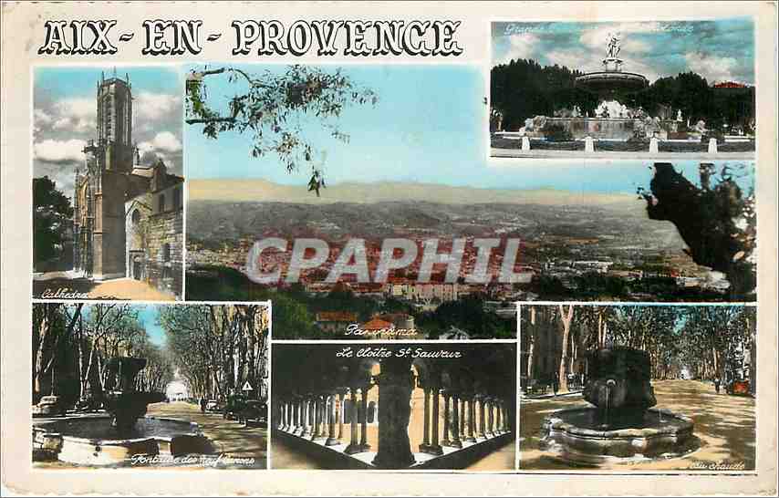 Aix-en-Provence — Panoramablick und Monumente — Société Éditions de France