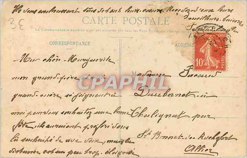 CPA Qu'il vous porte Bonheur — Rückseite