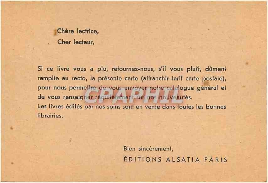 CPA EDITIONS ALSATIA Rue Cassette Paris 6eme — Rückseite