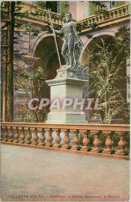 CPA VALLETTA MALTA - Neptune's Status Governor's Palace