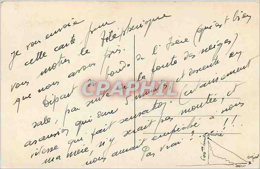 Grenoble — Vue générale et les Alpes - Téléférique de la Bastille — CL.A.V. 017 — Back