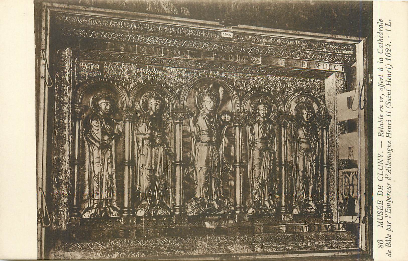 CPA MUSEE DE CLUNY - Retable en or offert à la Cathédrale de Bâle par l'Empeureur d'Allemagne Henri 