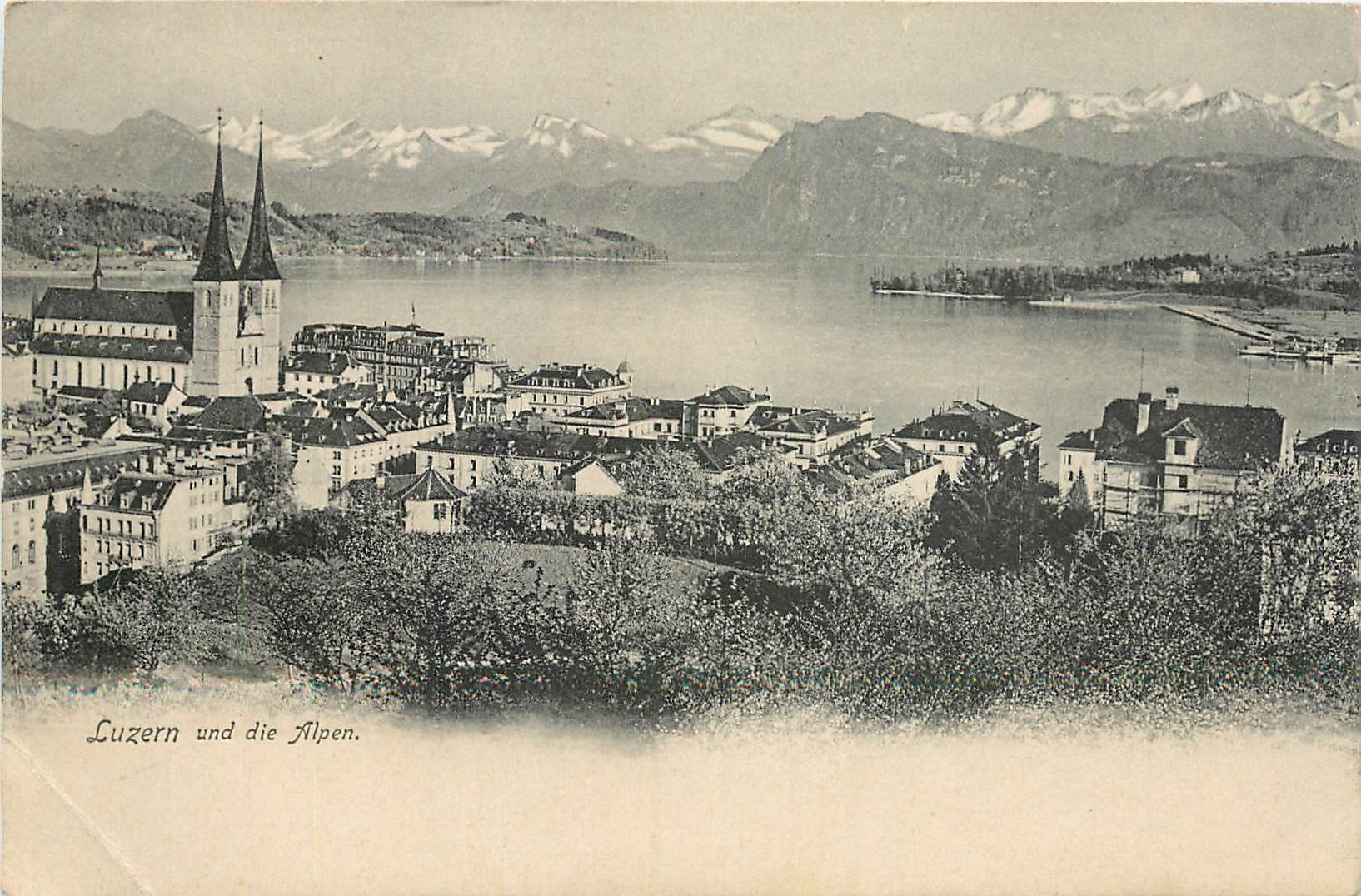 CPA Luzern und die Alpen