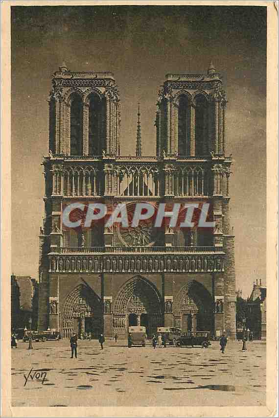 CPA PARIS Notre-Dame (façade)