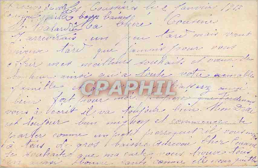 CPA Bonne Année — Verso