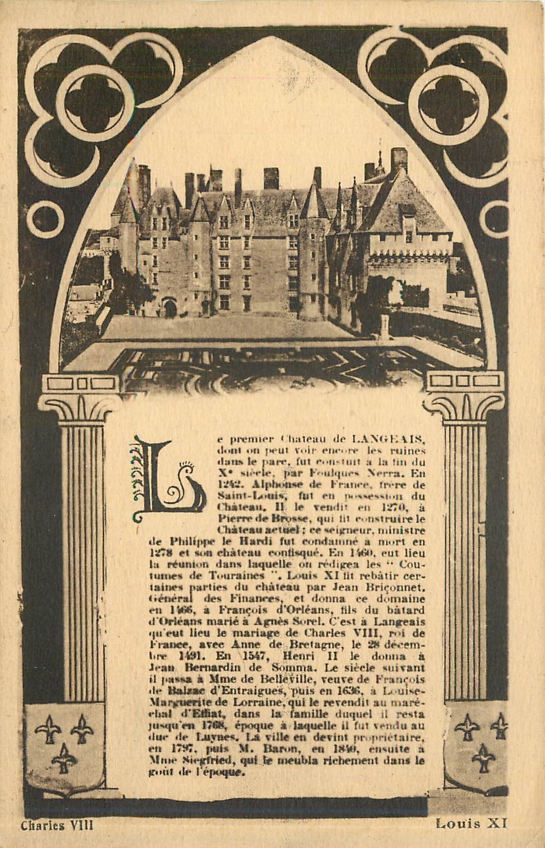 CPA Château de Langeais