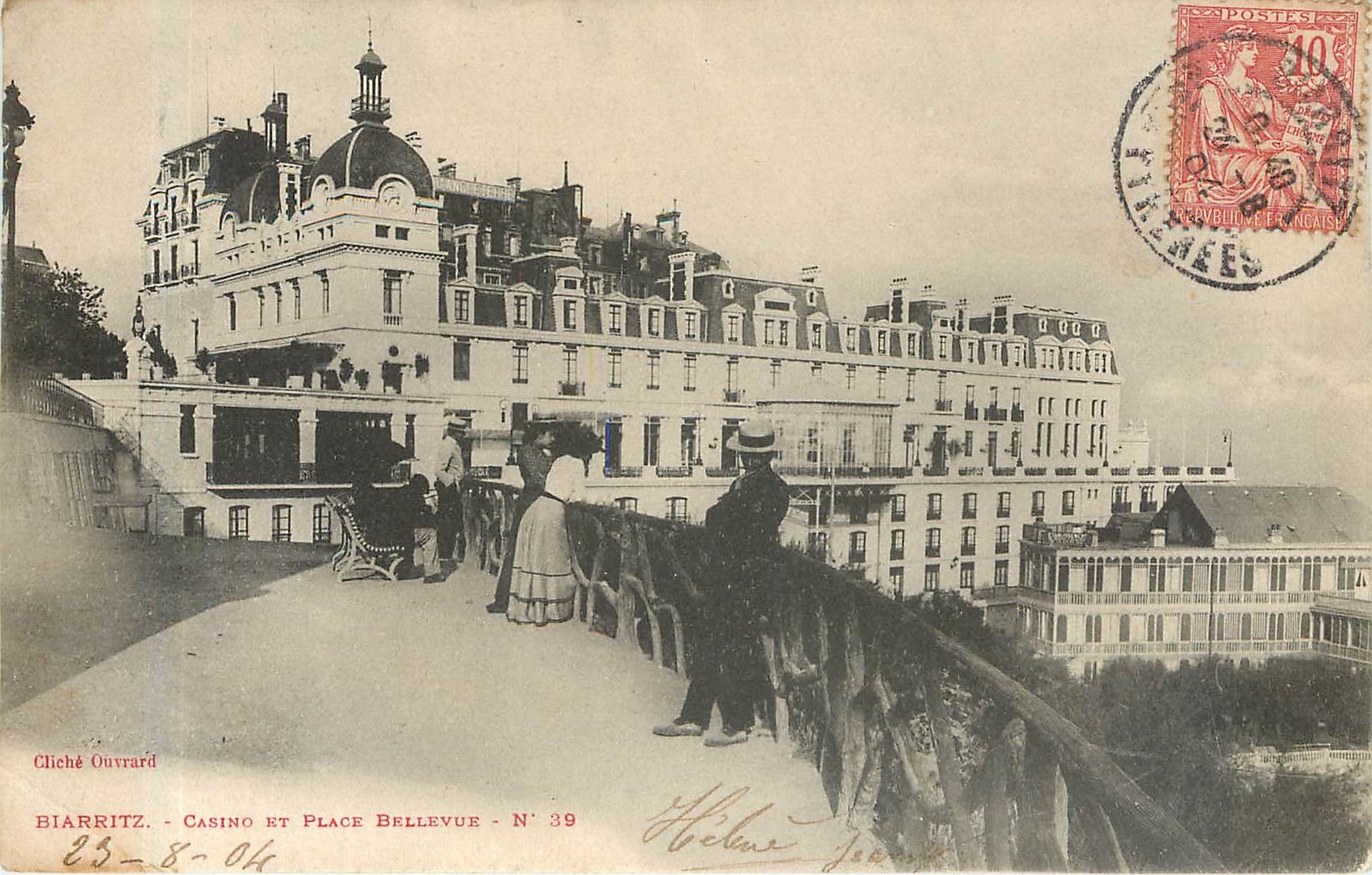 CPA BIARRITZ - Casino et Place Bellevue