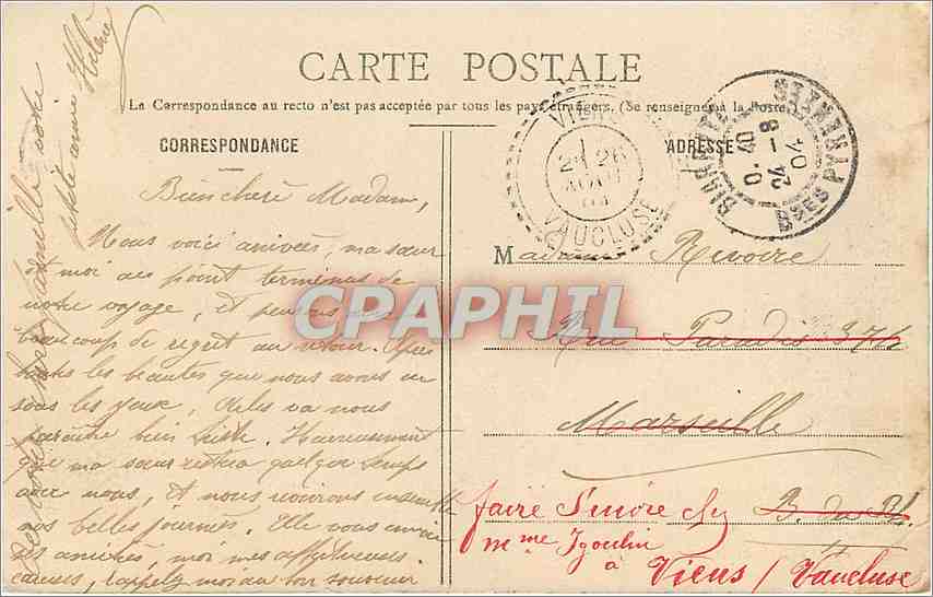 CPA BIARRITZ - Casino et Place Bellevue — Verso