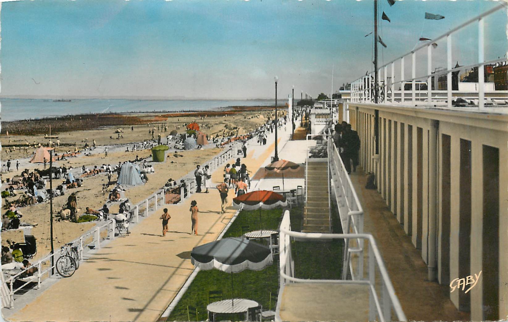 CPM LUC-sur-MER (Calvados) L'Etablissement Thermal et la Plage