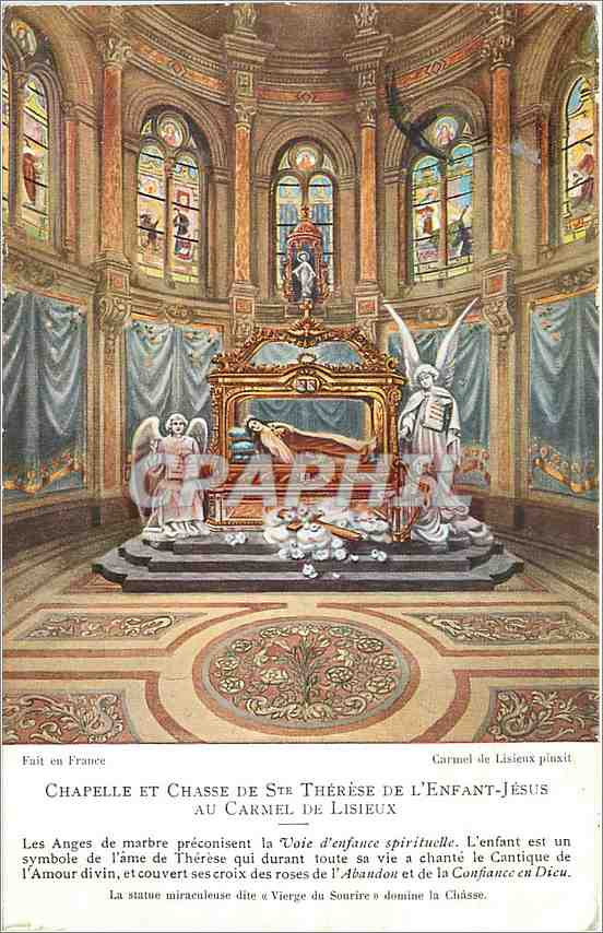 CPA Chapelle et Chasse de Ste Thérèse de l'ebfant-Jésus au Carmel de Lisieux