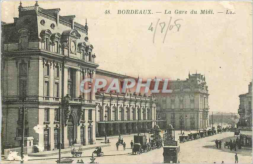 CPA BORDEAUX - La gare du Midi