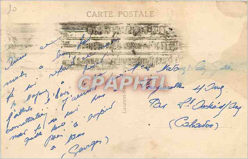 CPA Rennes - Palais du Commerce et jardins sur la Vilaine — Rückseite